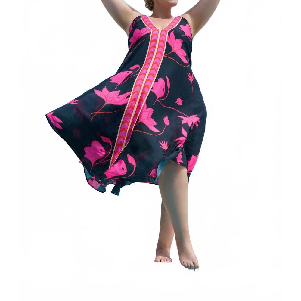 NEW GUAPA padma sundown halter maxi dress - plus in padma